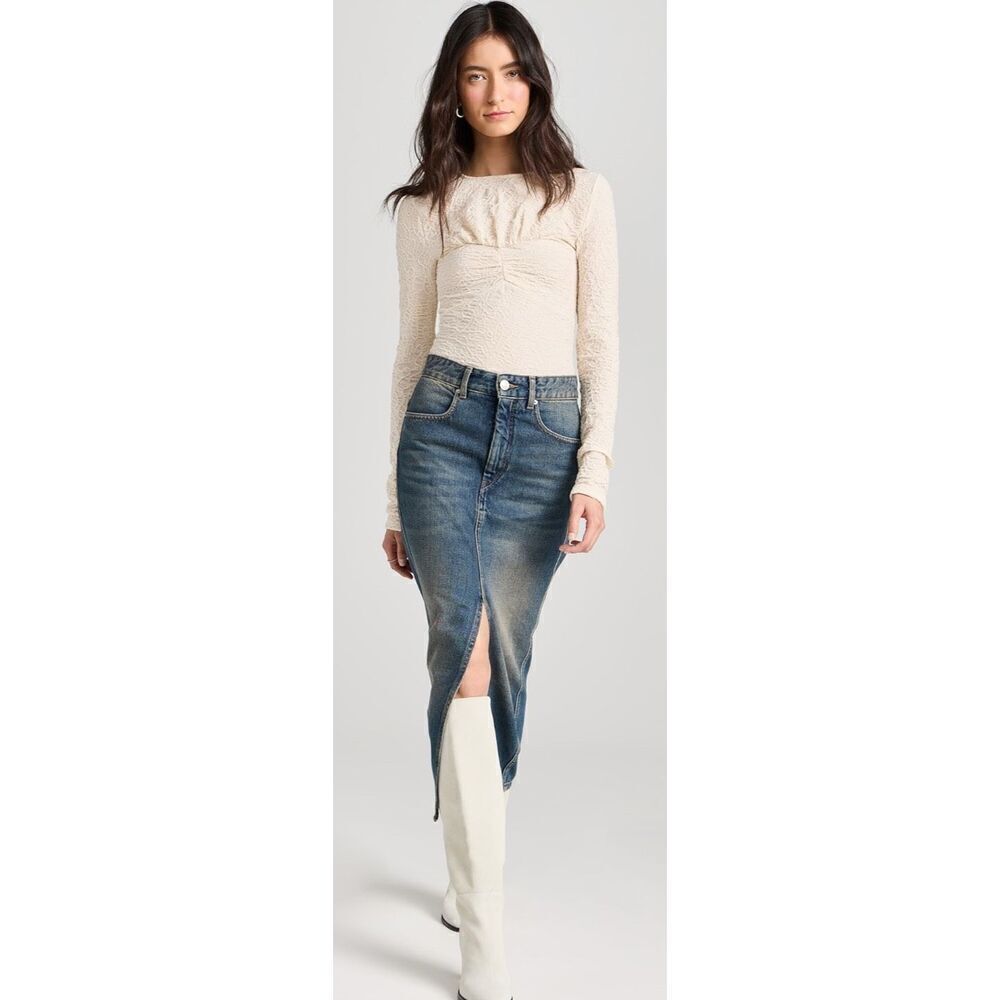 Isabel Marant Floride Blouse in Ecru NWT Size 40/ US M 8